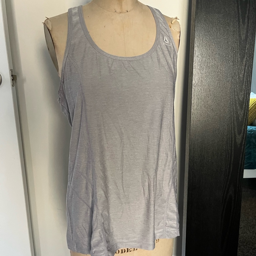 Reebok Women's Light Gray Tank Top